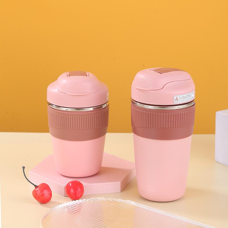 Phong cách mới nhất cốc cách nhiệt bằng thép không gỉ bán chạy nhất cốc uống nước đôi sáng tạo cốc nước dung tích lớn cho trẻ em cốc đôi đơn giản cho nam và nữ