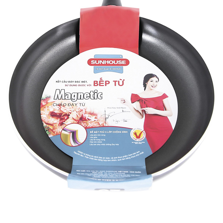 Chảo Từ Sunhouse Magnetic pan SHM 28