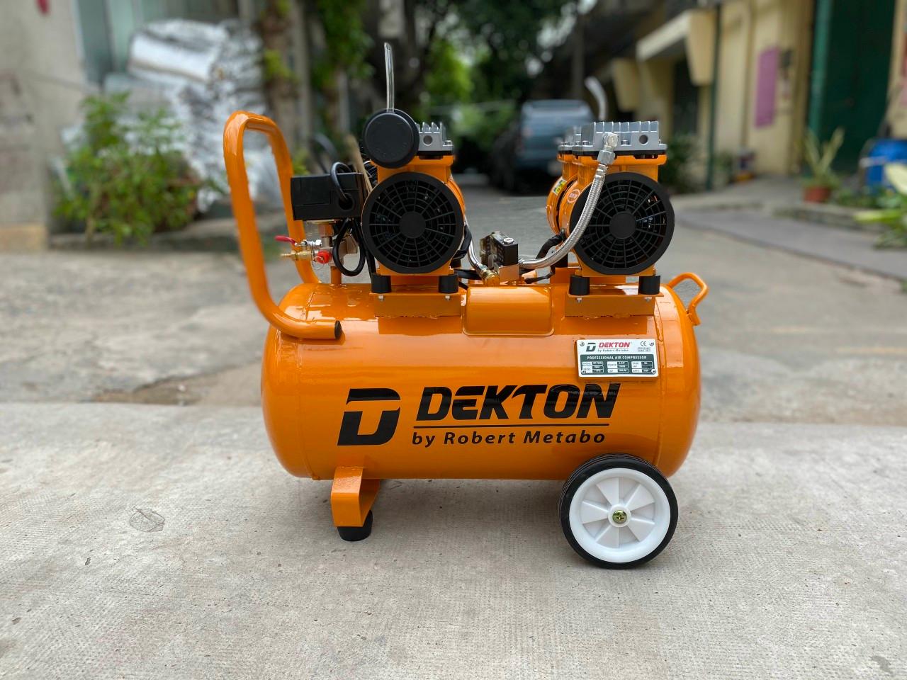 MÁY NÉN KHÍ KHÔNG DẦU 2X1HP-50L DEKTON DK-750X2 - HÀNG CHÍNH HÃNG