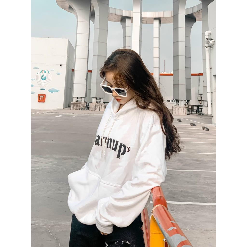 Áo Hoodie Nỉ - Áo Khoác Nỉ Nam Nữ Unisex Tay Phồng WARMUP 2 Màu Cực Hot - LP.STORE