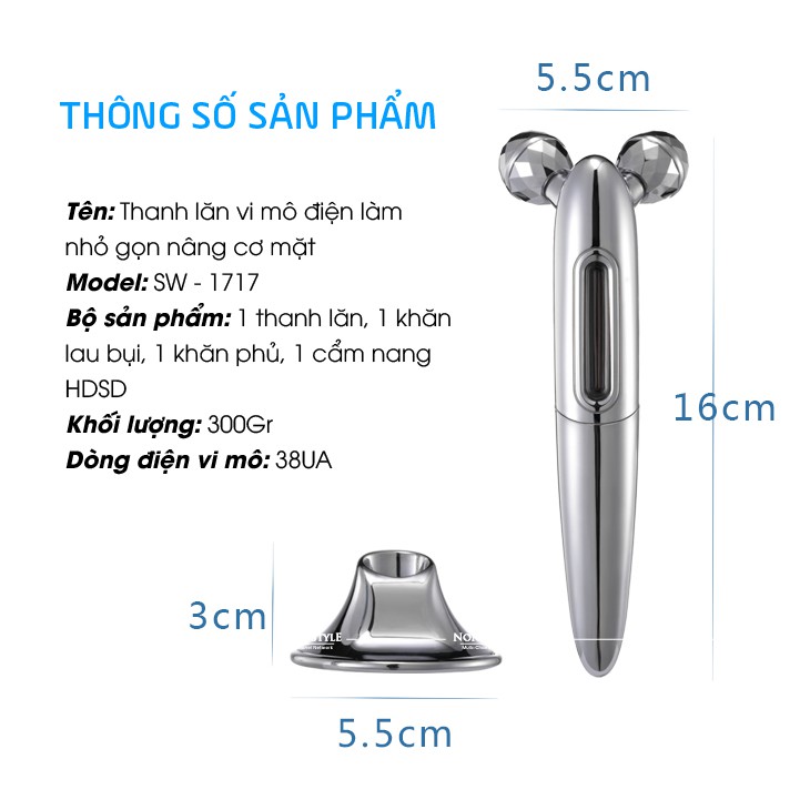 Thanh Lăn Massage, Nâng cơ Mặt Skinward+ SW1717