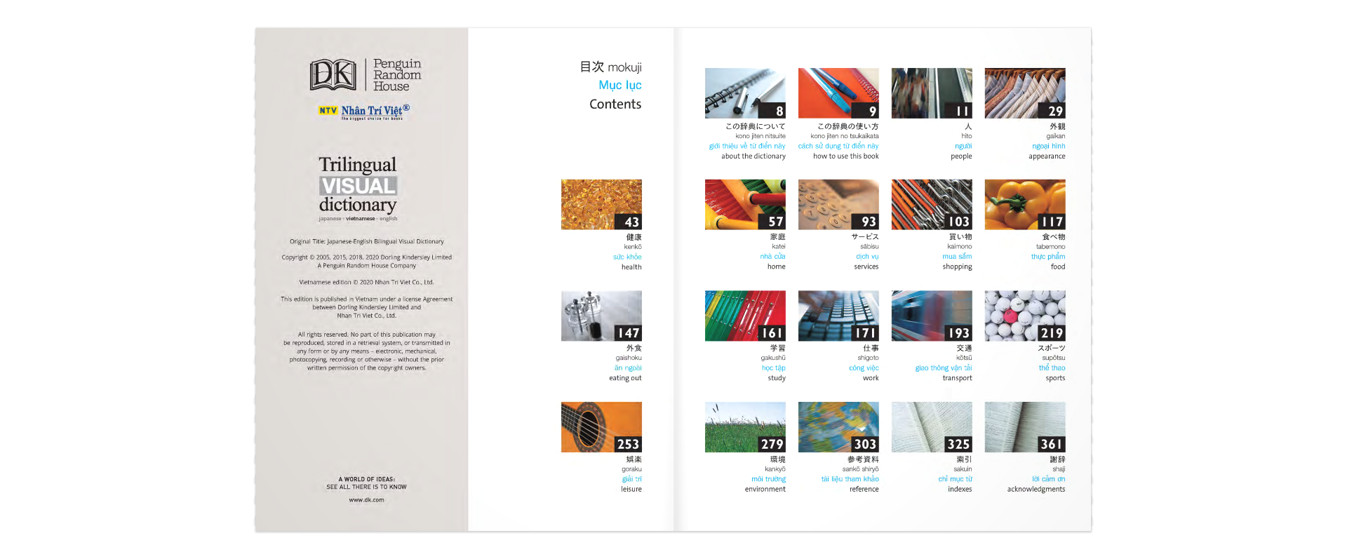 DK Trilingual Visual Dictionary – Japanese-Vietnamese-English