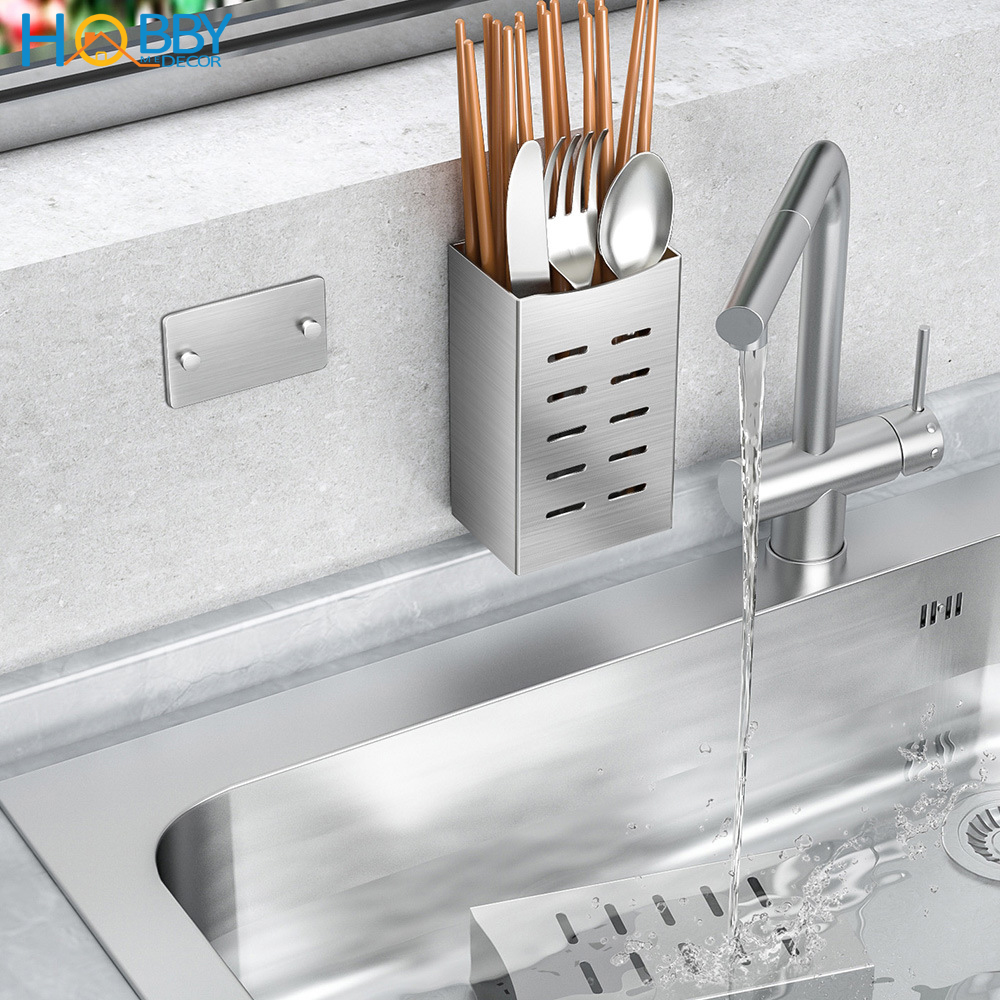 Ống đũa Inox 304 dán tường gạch men Hobby Home Decor OD2 kèm keo dán - không rỉ sét