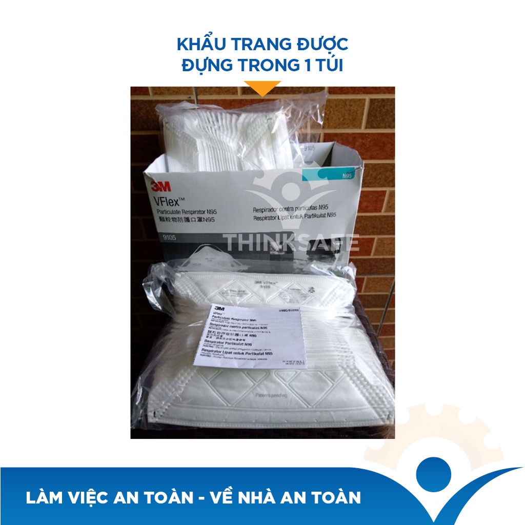 Khẩu trang N95 3M 9105, khẩu trang 3D Mask đạt tiêu chuẩn N95