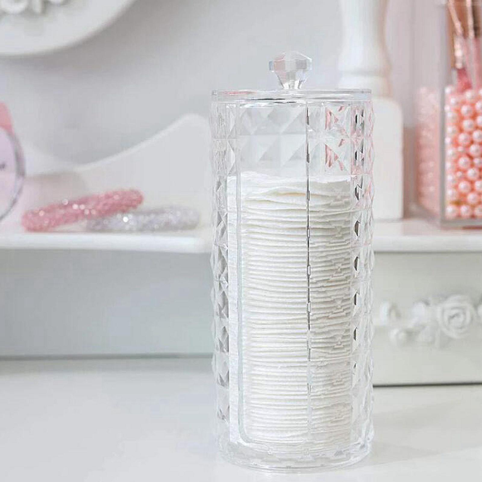 Cotton Pads Holder Organizer Clear Acrylic Make-up Remover Pads Container