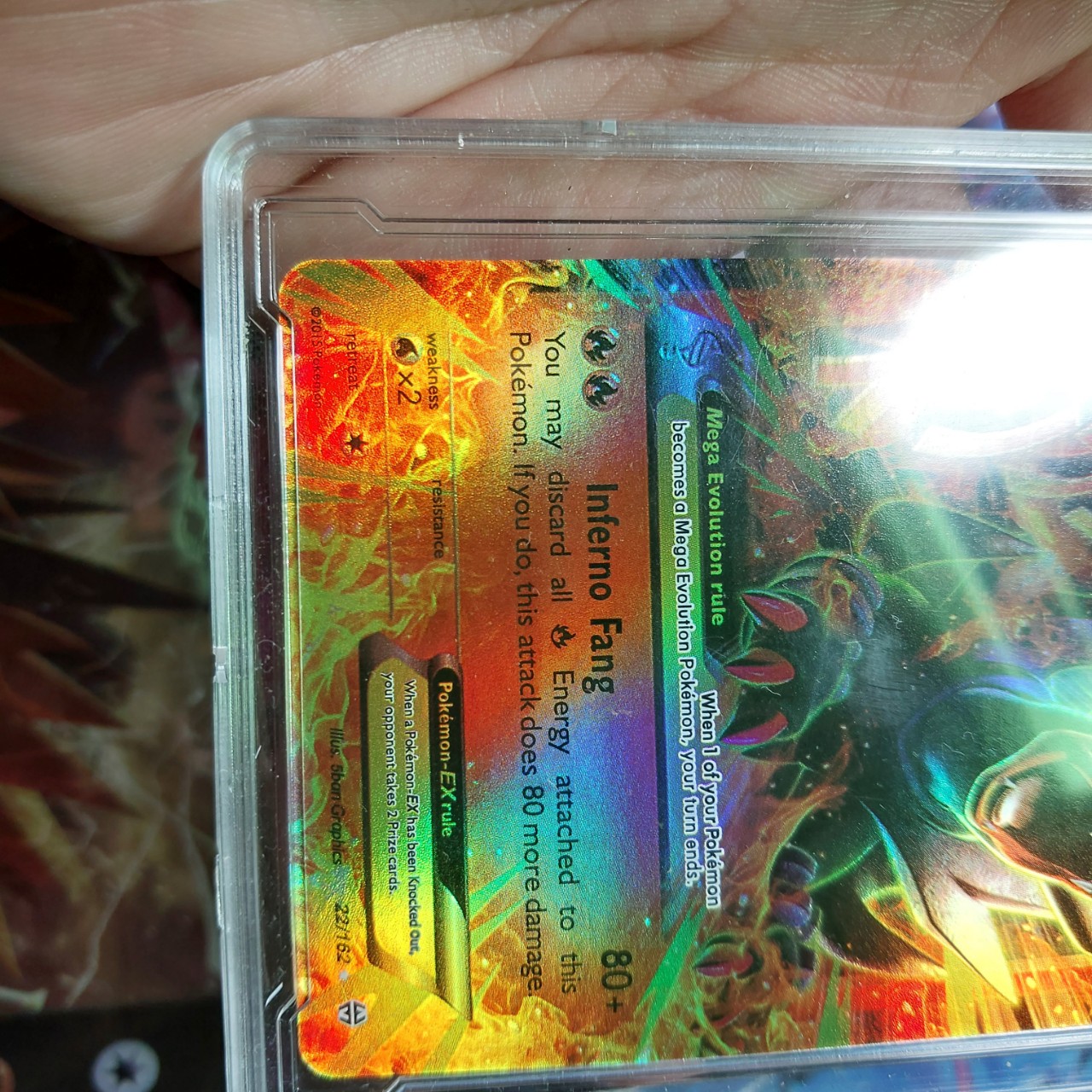 card Pokemon MEGA MHoundoom EX 22 162 khuyển địa ngục 1459 d5 NF3 1-1