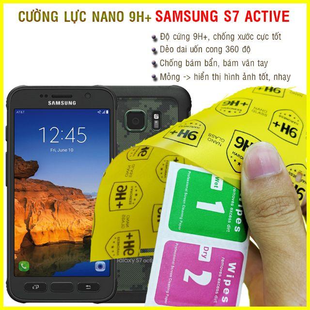 Dán cường lực dẻo nano 9H+ dành cho Samsung S7 Active