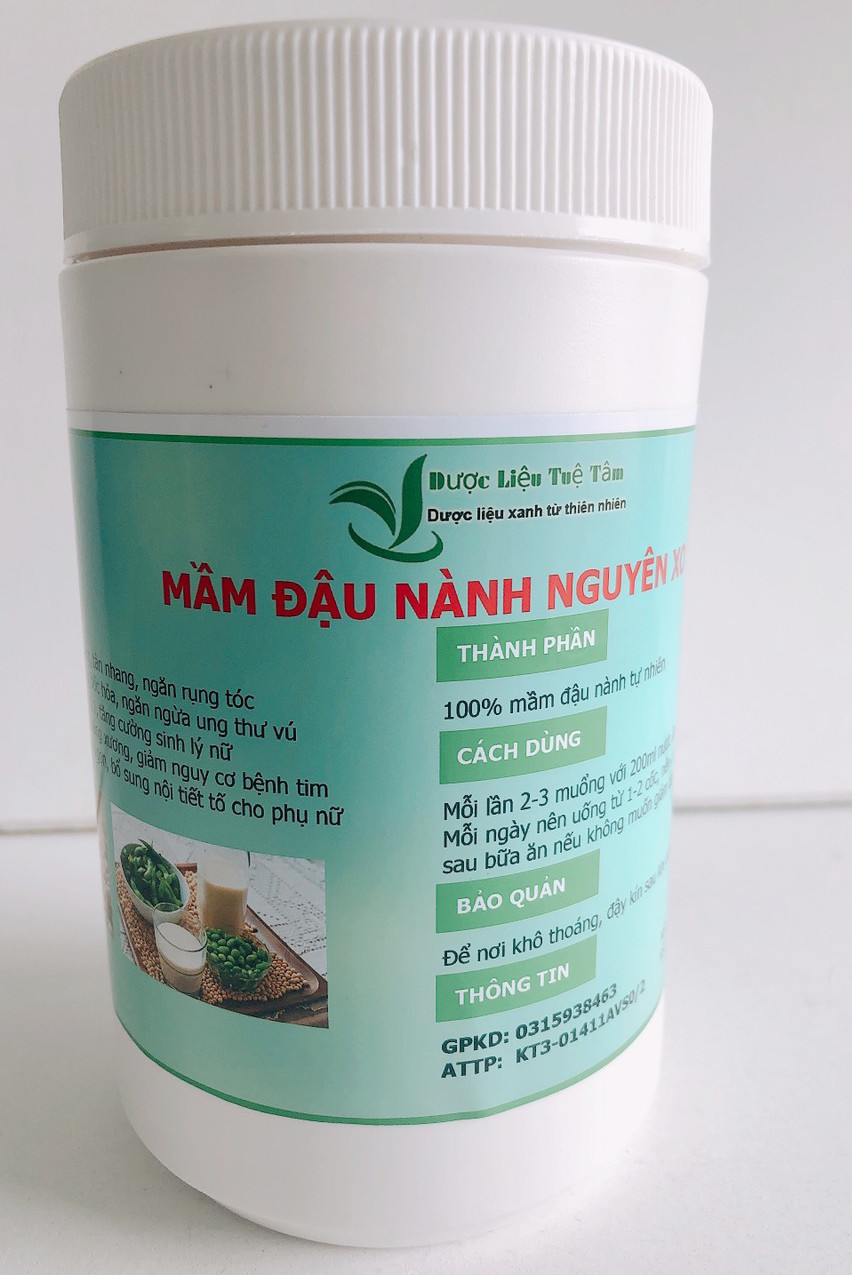 Mầm Đậu Nành Nguyên Xơ Cao Cấp - Tuệ Tâm ( Hộp 500g )