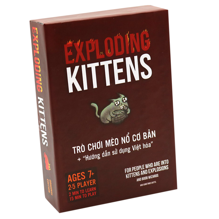 Exploding Kittens - Mèo Nổ Đỏ Cơ Bản