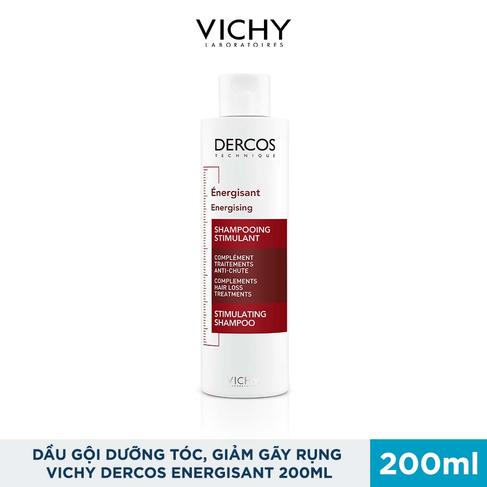 Dầu xả tăng cường dưỡng tóc chắc khoẻ, giảm gãy rụng Vichy Dercos Energisant 200ml