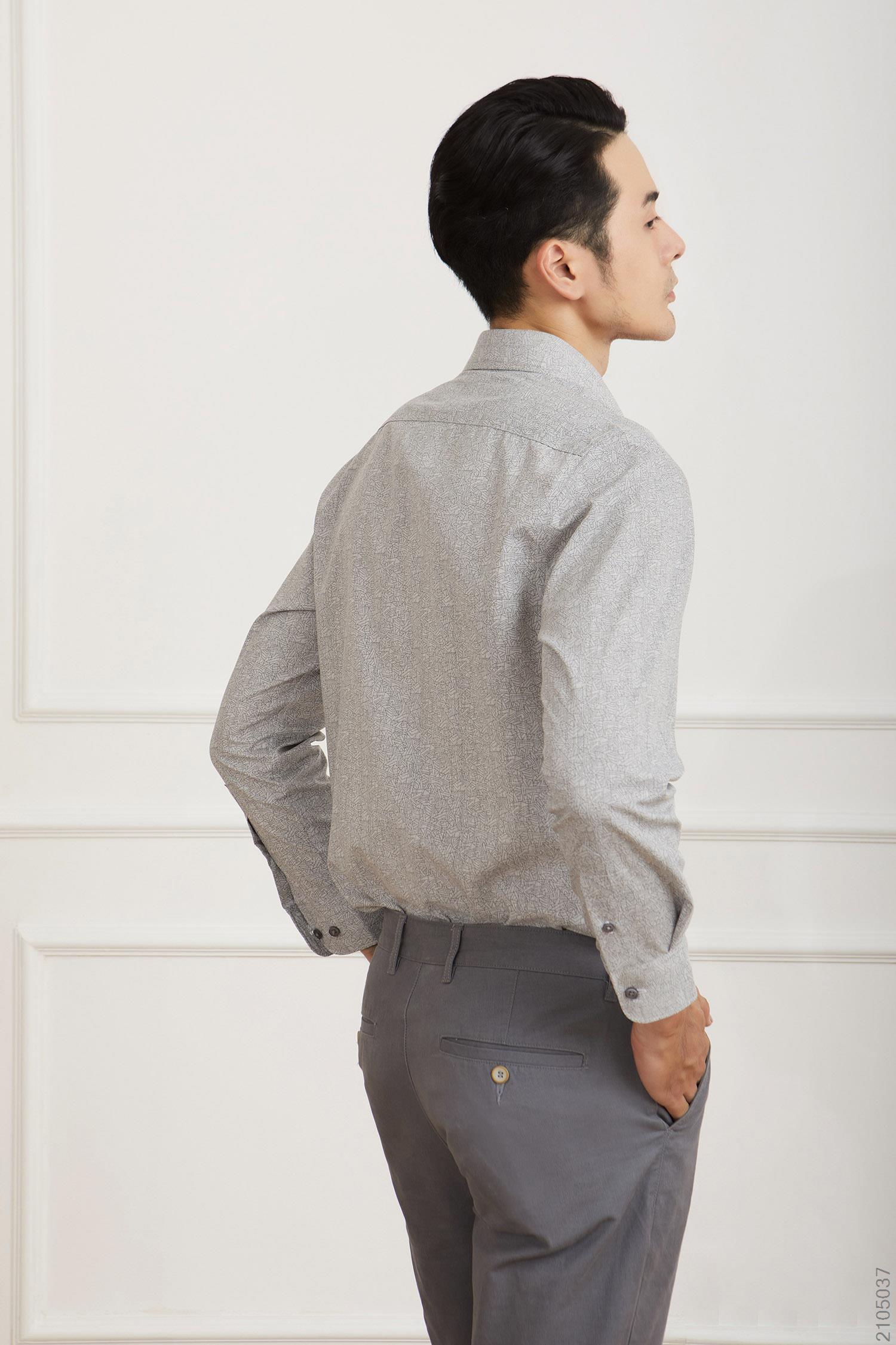 N&amp;M CLUB Áo Sơ Mi Nam Tay Dài chất liệu Bamboo cotton 2105037