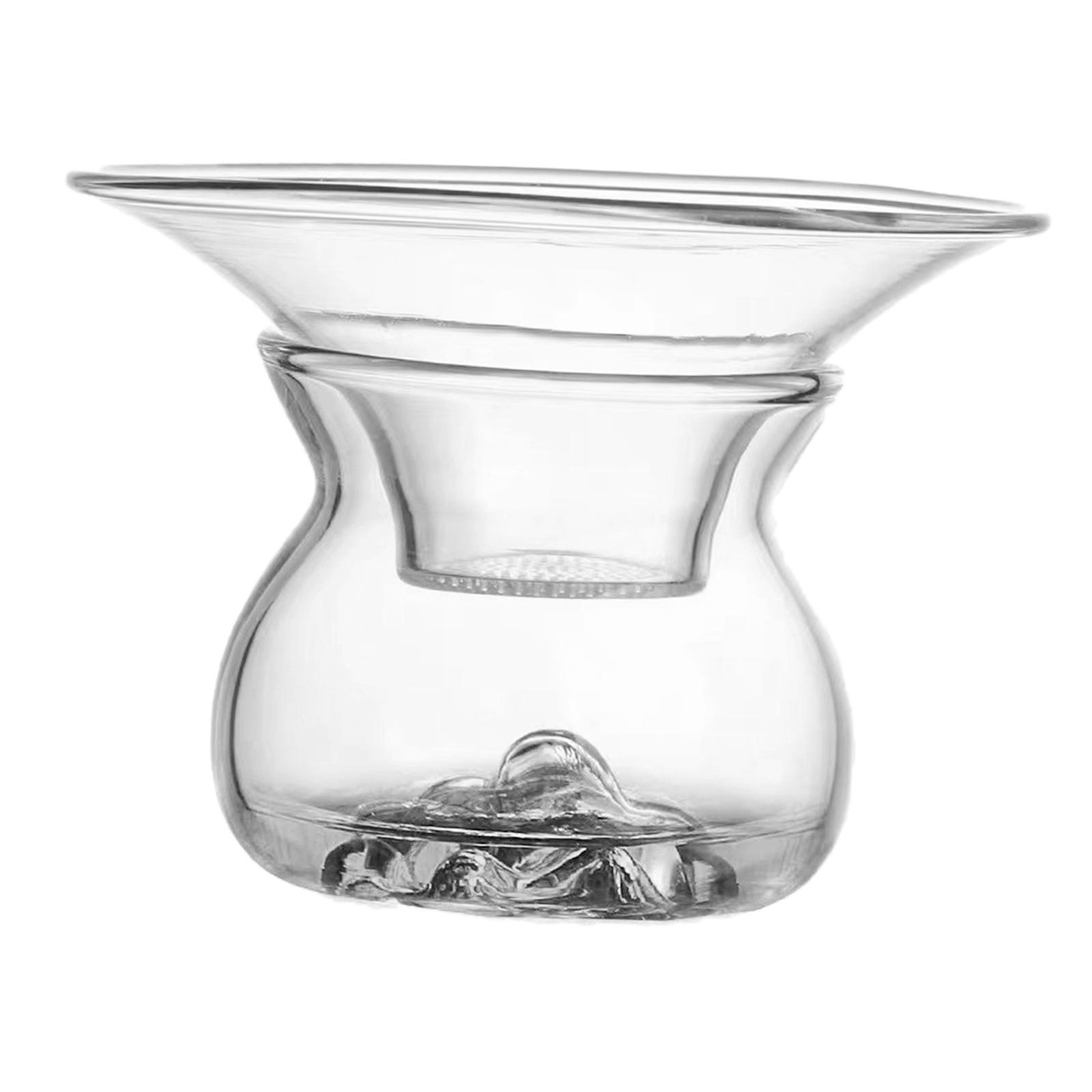 Portable Glass Tea Strainer Teapot Filter Clear Tea Filter Tea Accessories