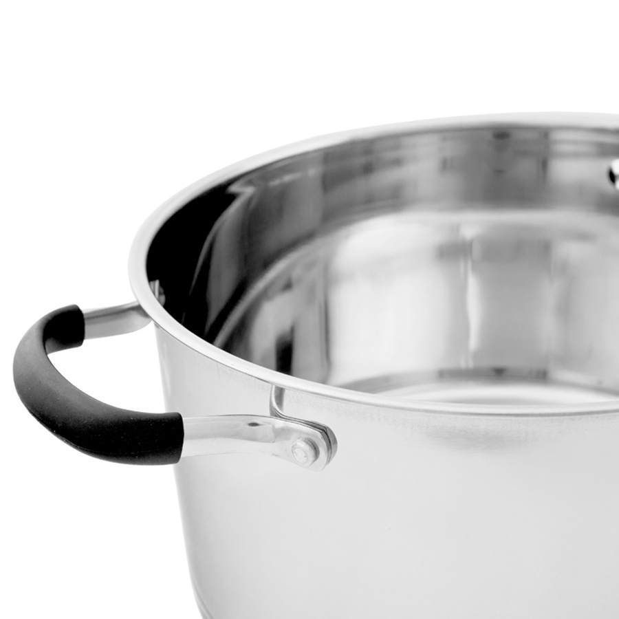 Bộ 3 Nồi Inox 5 Đáy Vung Kính Bếp Từ Sunhouse SH891