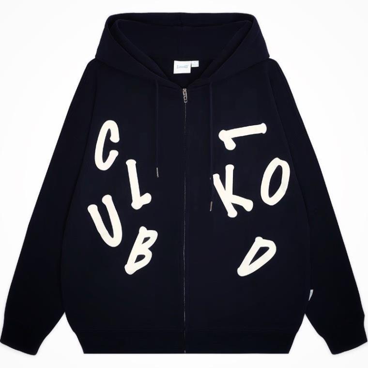 Khoác Nỉ Chữ Cái Hoodie Nam Nữ Dáng Rộng Tay Bồng Mũ Trùm Đầu Unisex Uzzlang