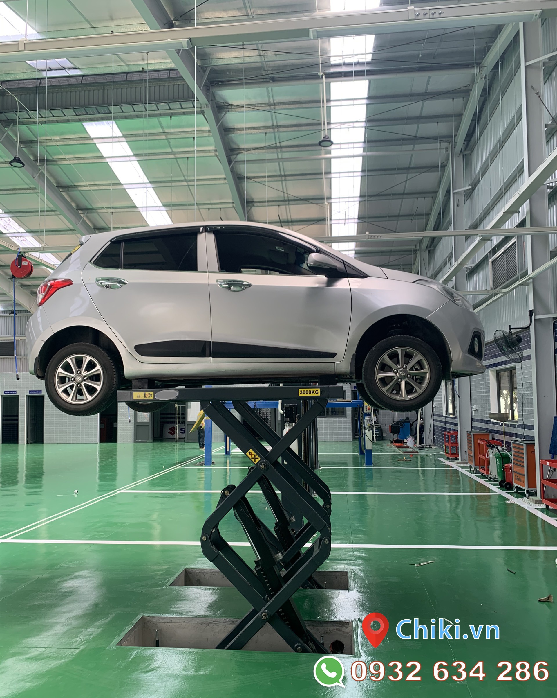 Cầu nâng cắt kéo 3 tấn - Lắp đặt miễn phí