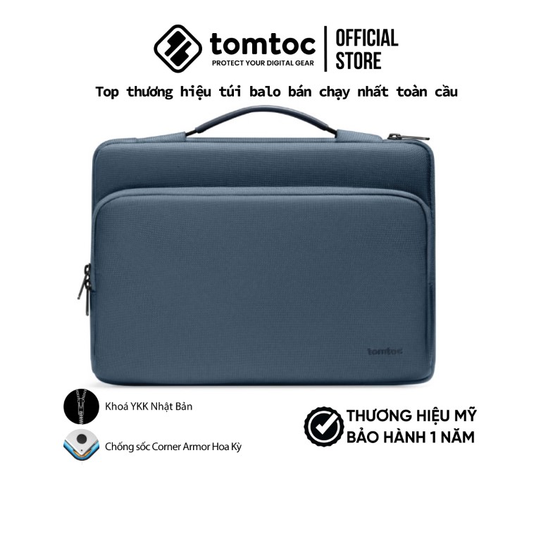 Túi chống sốc Tomtoc Briefcase cho Laptop, Macbook, Surface 13/15' - A14