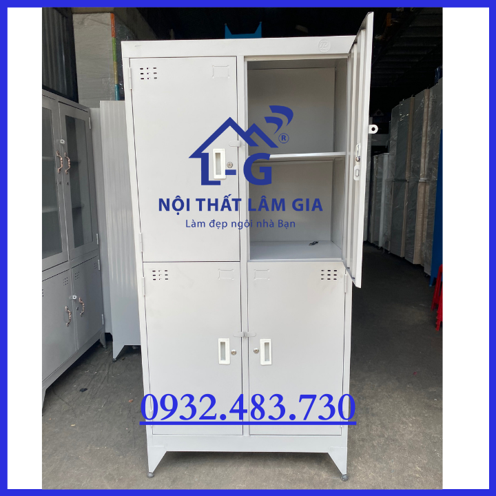 Tủ sắt hồ sơ locker văn phòng 4 cửa sơn tĩnh điện _LGTD4C