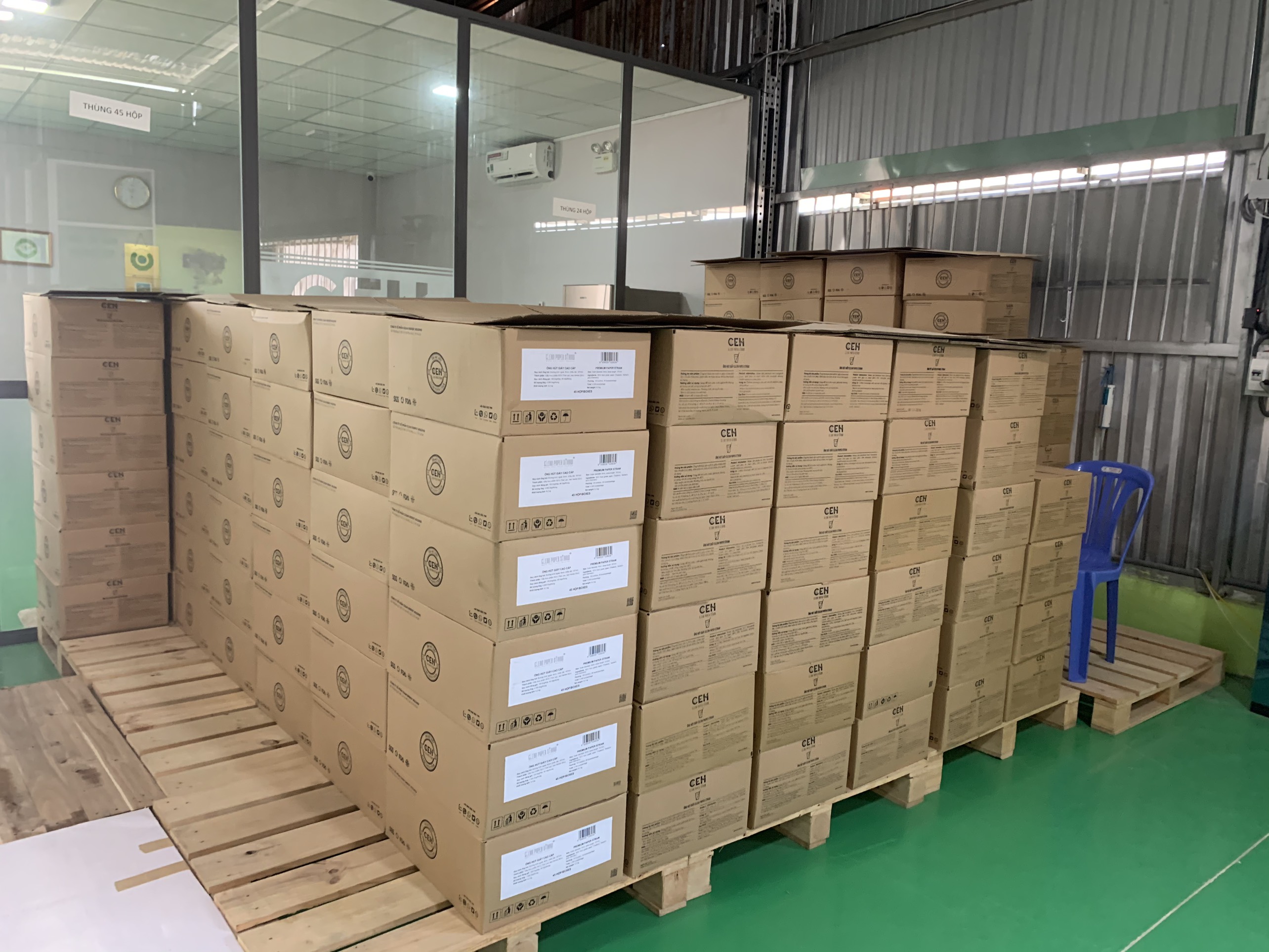 2500 ống hút màu trắng 6x197mm Clean paper straw dùng uống cà phê nước ngọt