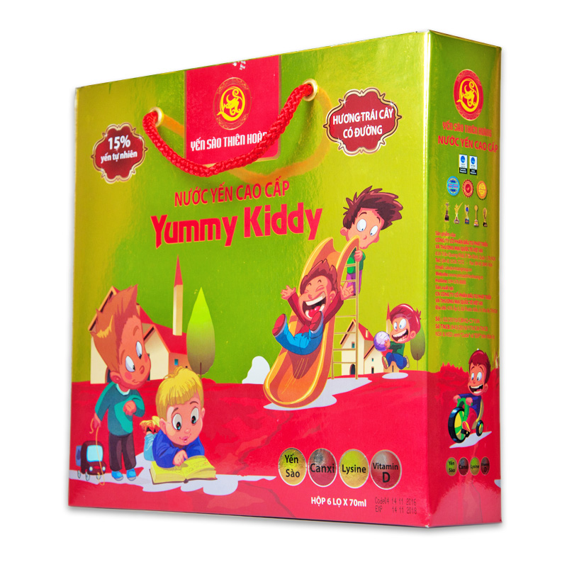 Hộp Nước Yến Thiên Hoàng Yummy Kiddy Hương Trái Cây