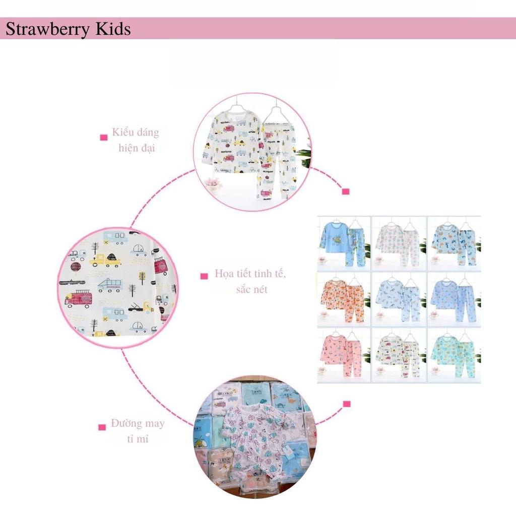 Bộ Dài Tay Cho Bé Gái Từ 10-25kg Cotton Tre Quảng Châu Loại 1