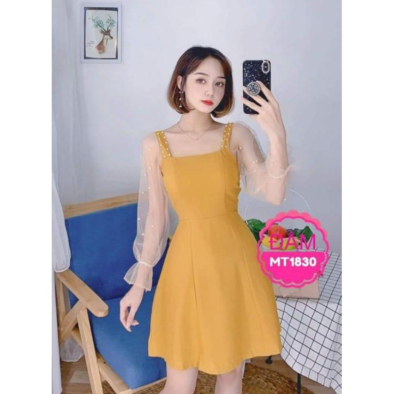 Đầm Nữ Dáng Xòe Cao Cấp Cực Xinh Ảnh Thật
