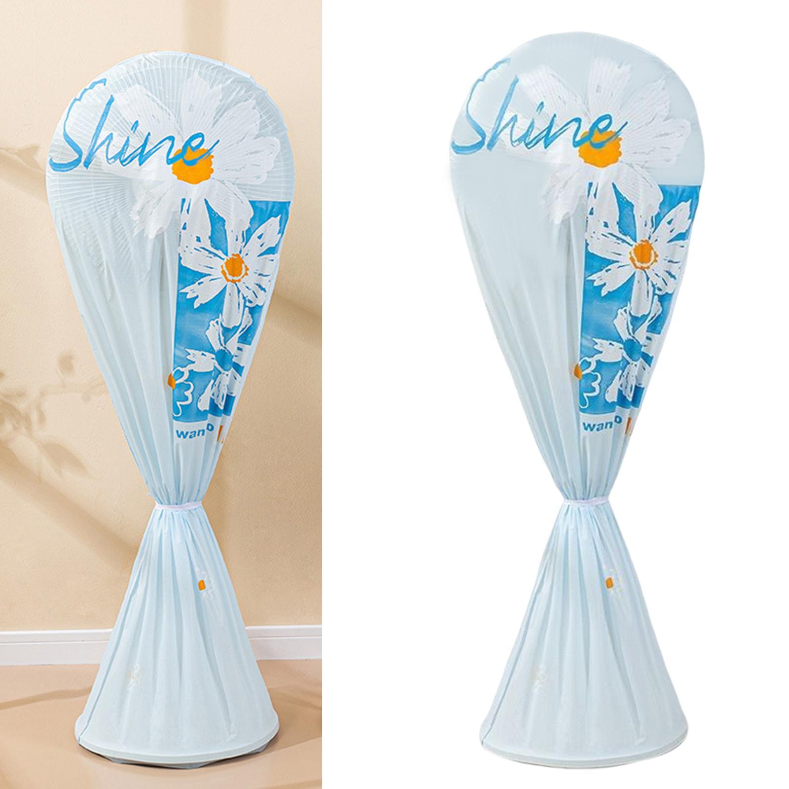 Floor Fan Waterproof Dustproof Cover Protective Gray Long