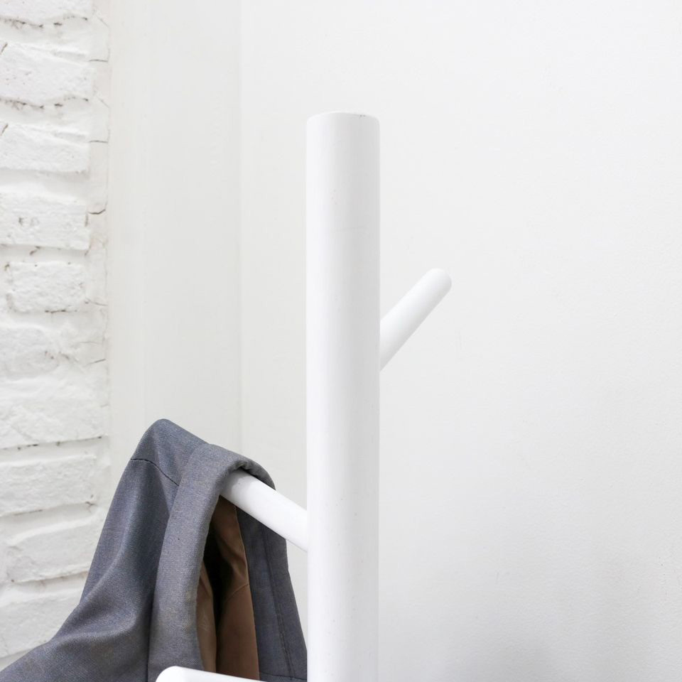 Cây treo quần áo gỗ - Standing Hanger Màu trắng