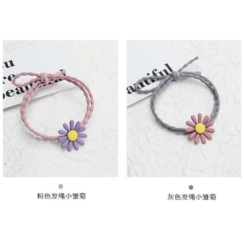 Xả buộc tóc hoa cúc siêu đáng yêu