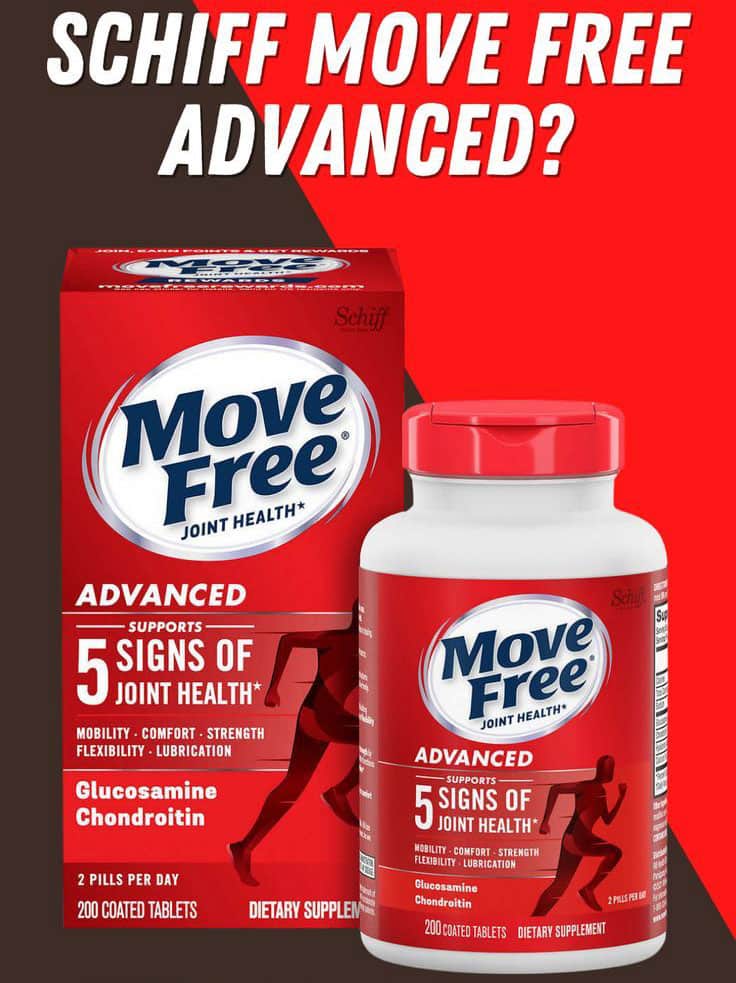 Thực phẩm chức năng Hỗ trợ điều trị 5 triệu chứng ở xương và khớp - Move Free Joint Heath Advanced Glucosamine + Chondroitin 200 Tablets