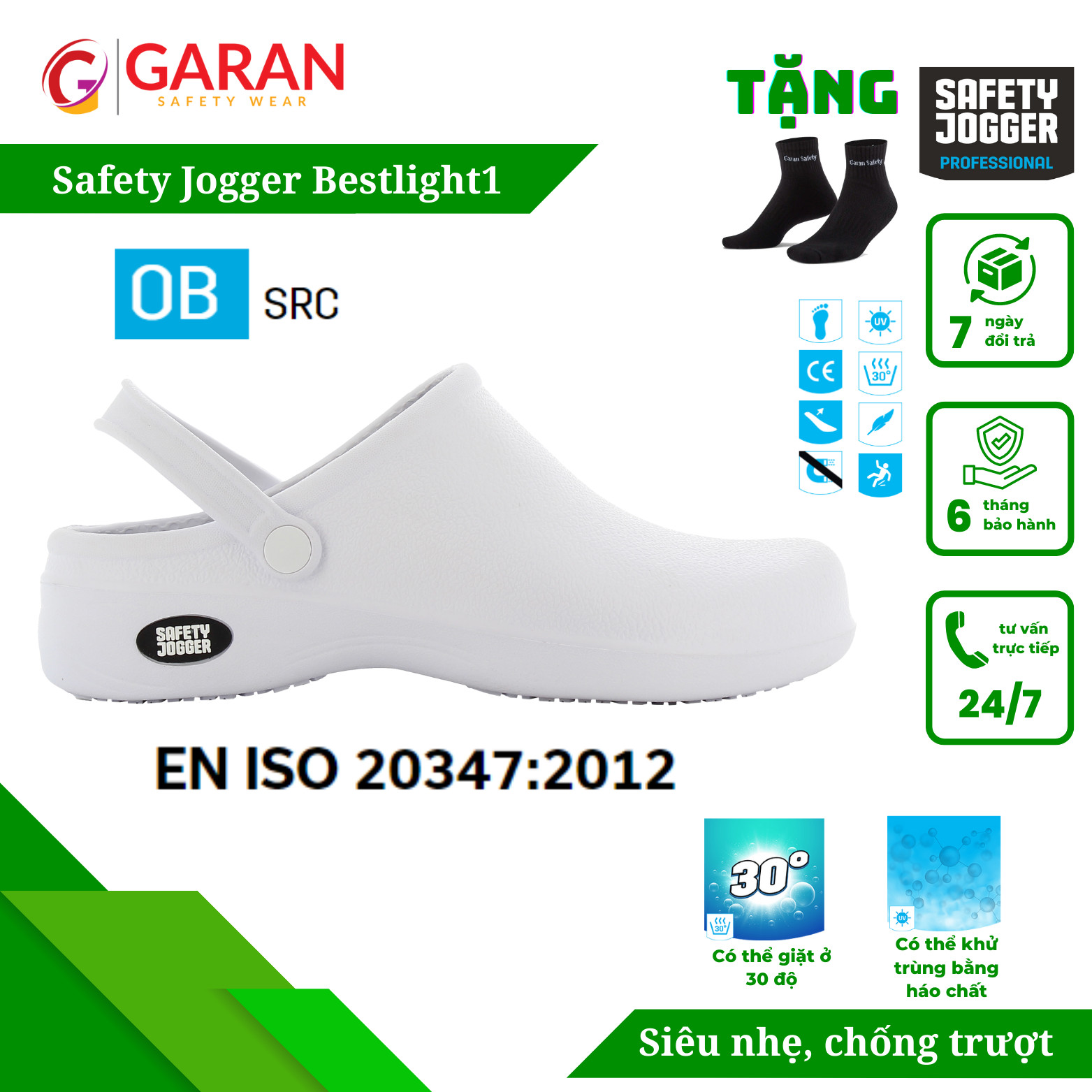 Dép Jogger Oxypas Bestlight