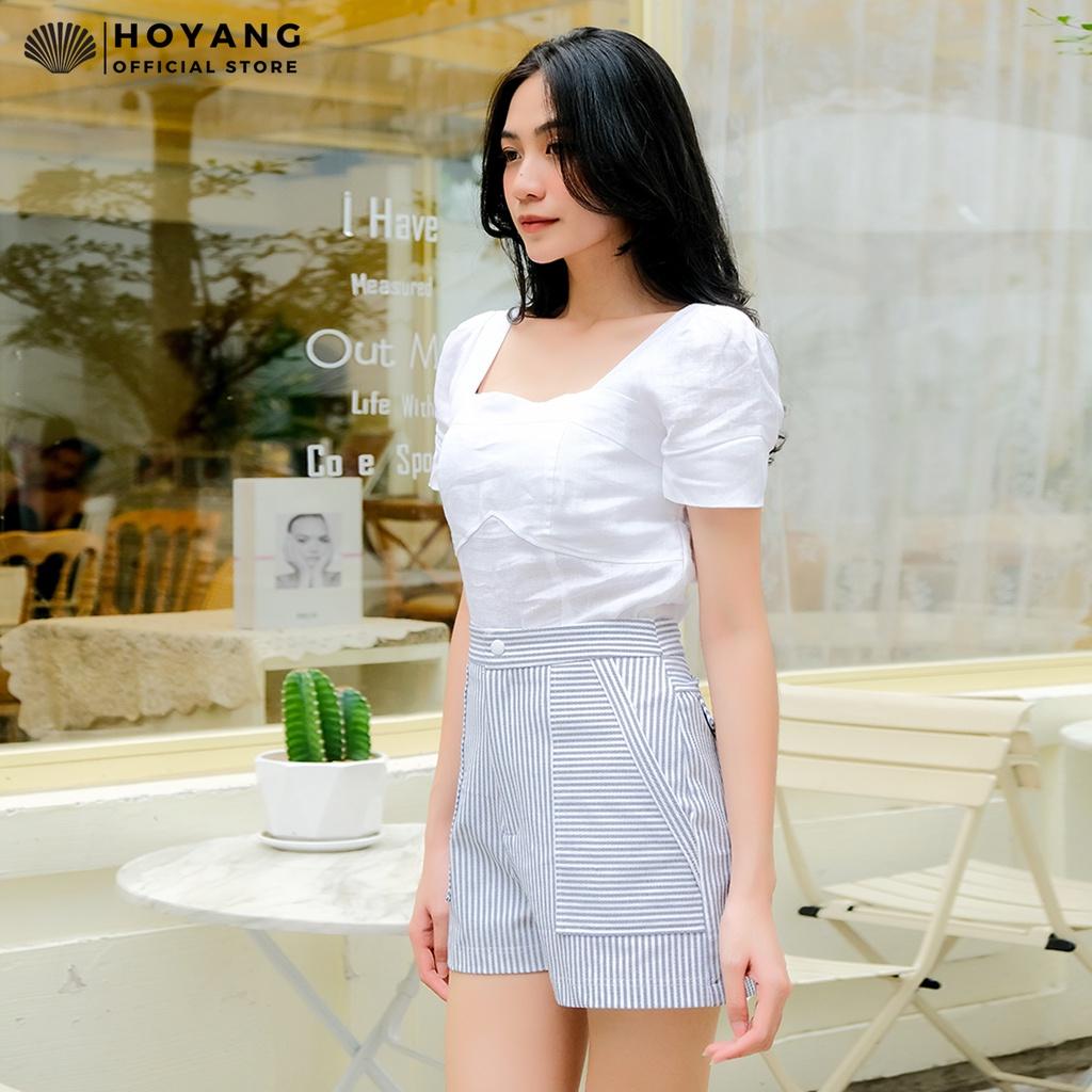 Quần Short Kẻ Co Giãn Năng Động HOYANG QSHY14