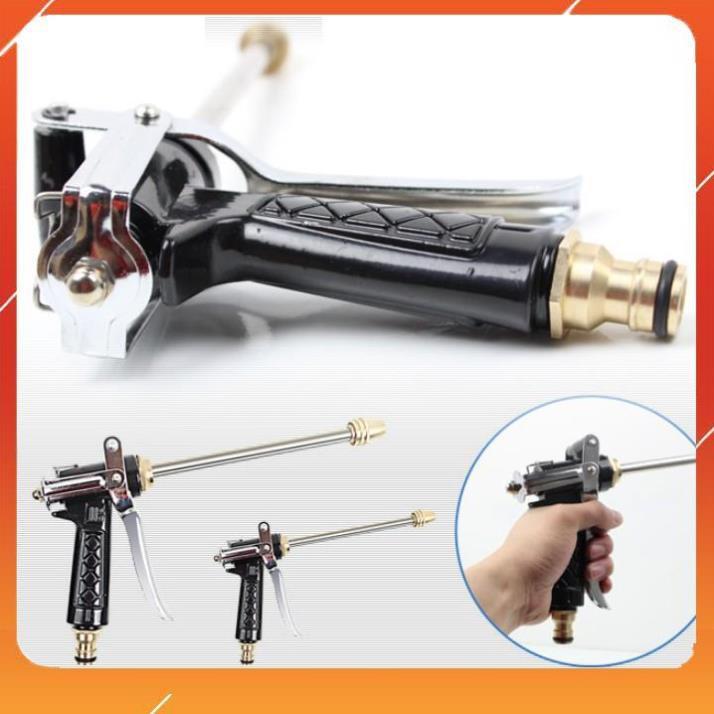 Bộ dây vòi xịt bơm nước tưới rửa , tăng áp 3 lần, loại 20m 206318 đầu đồng,đai, + mở chai