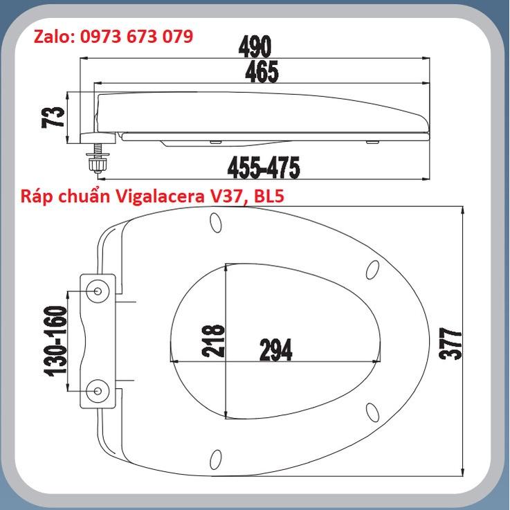 Nắp Bàn Cầu Caesar CD1340, Nắp Bàn Cầu Ráp Chuẩn, Bàn Cầu Caesar CD1340