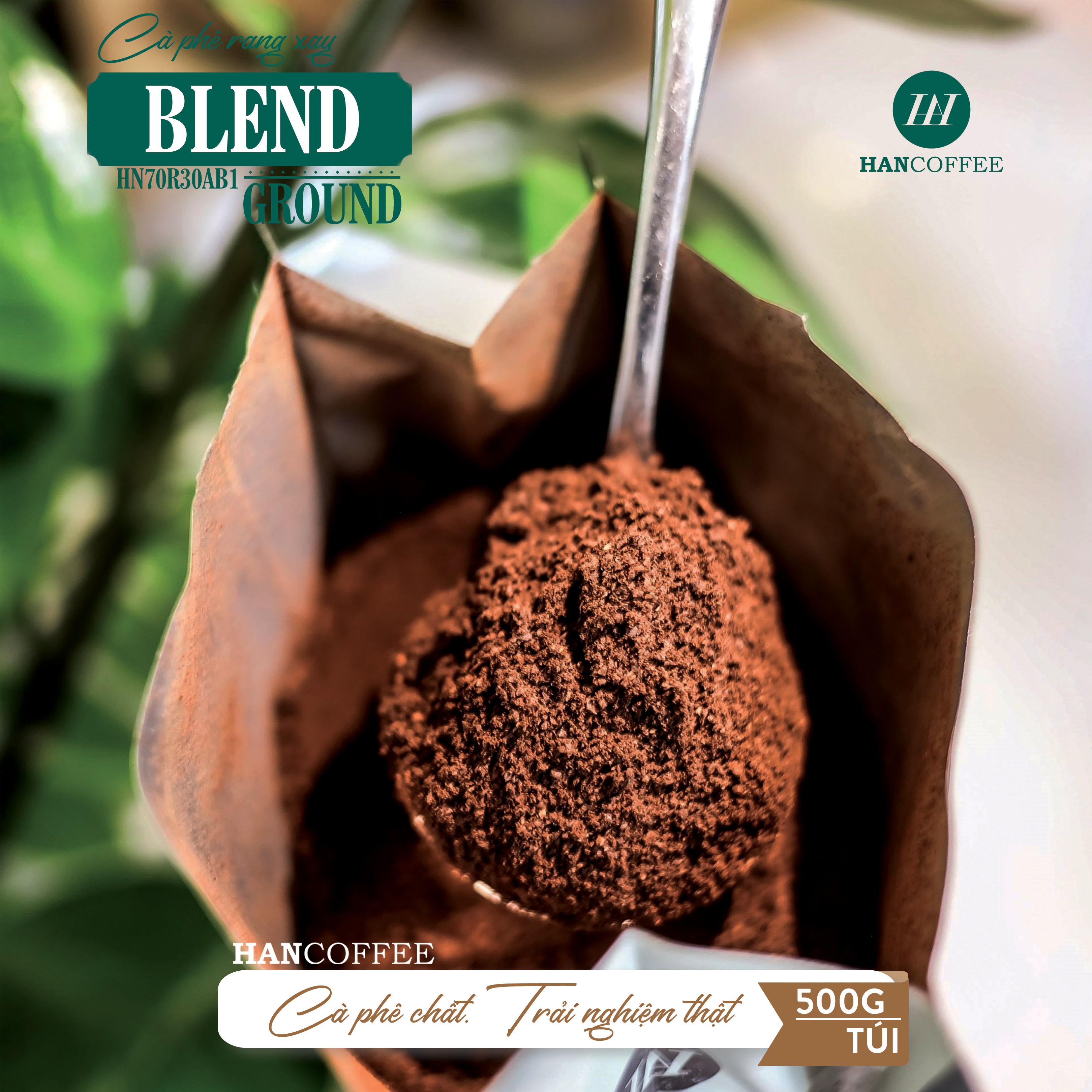 Cà Phê Arabica - Cafe Rang Mộc 100% HANCOFFEE Đắng Vừa, Chua Nhẹ, Ngọt Dịu, Dễ Uống Pha Phin - HN70R30AB1