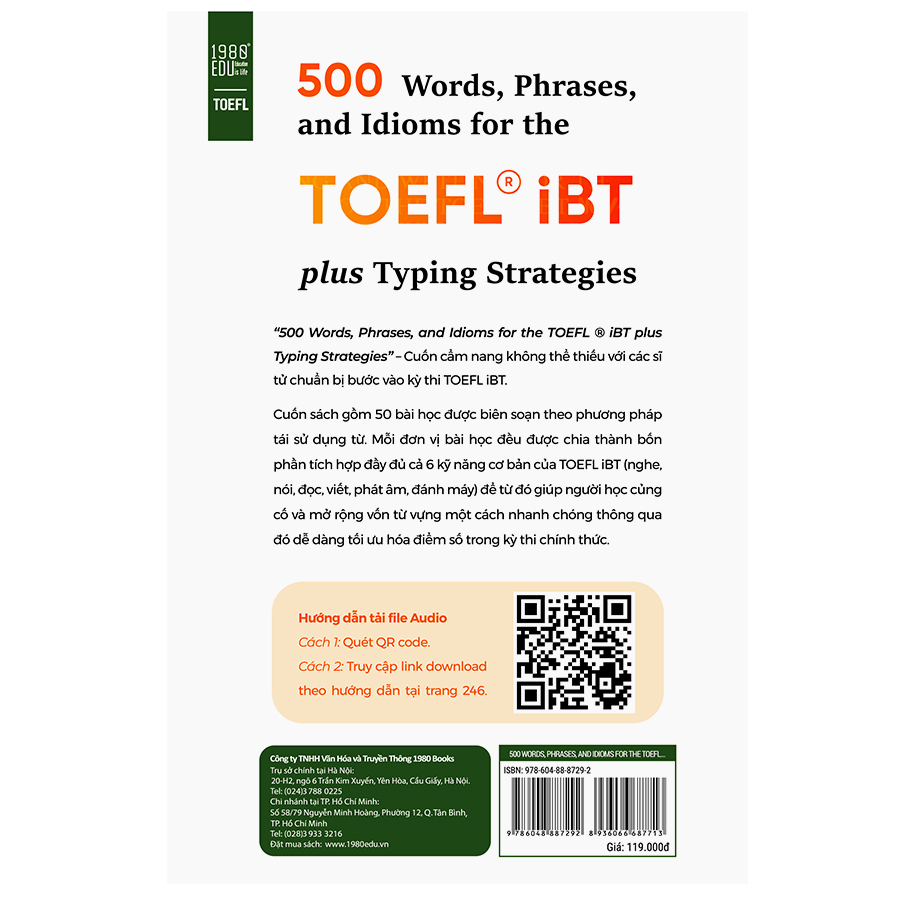 500 Words  Phrases, Idioms Forr The TOEFL iBT Plustyping Strategies