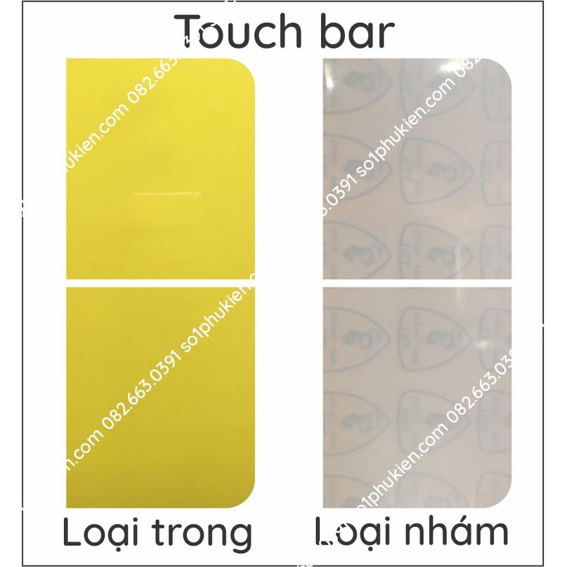 Dán PPF cho Macbook 2015 loại trong, nhám dành cho mặt lưng, mặt đế, touch bar