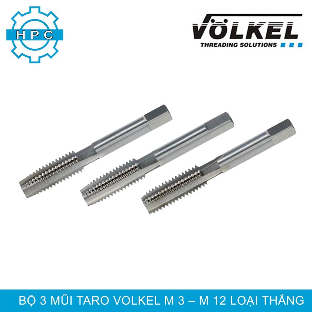 Bộ taro mũi thẳng Volkel M 3 - M 12