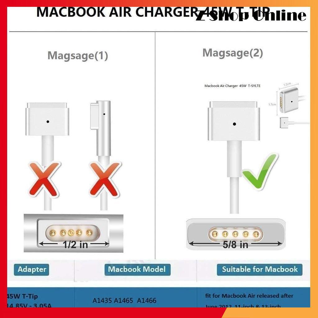 Sạc Dùng Cho Laptop Macbook Pro 16.4V-3.65A - 60W - safe 2 Original MAC