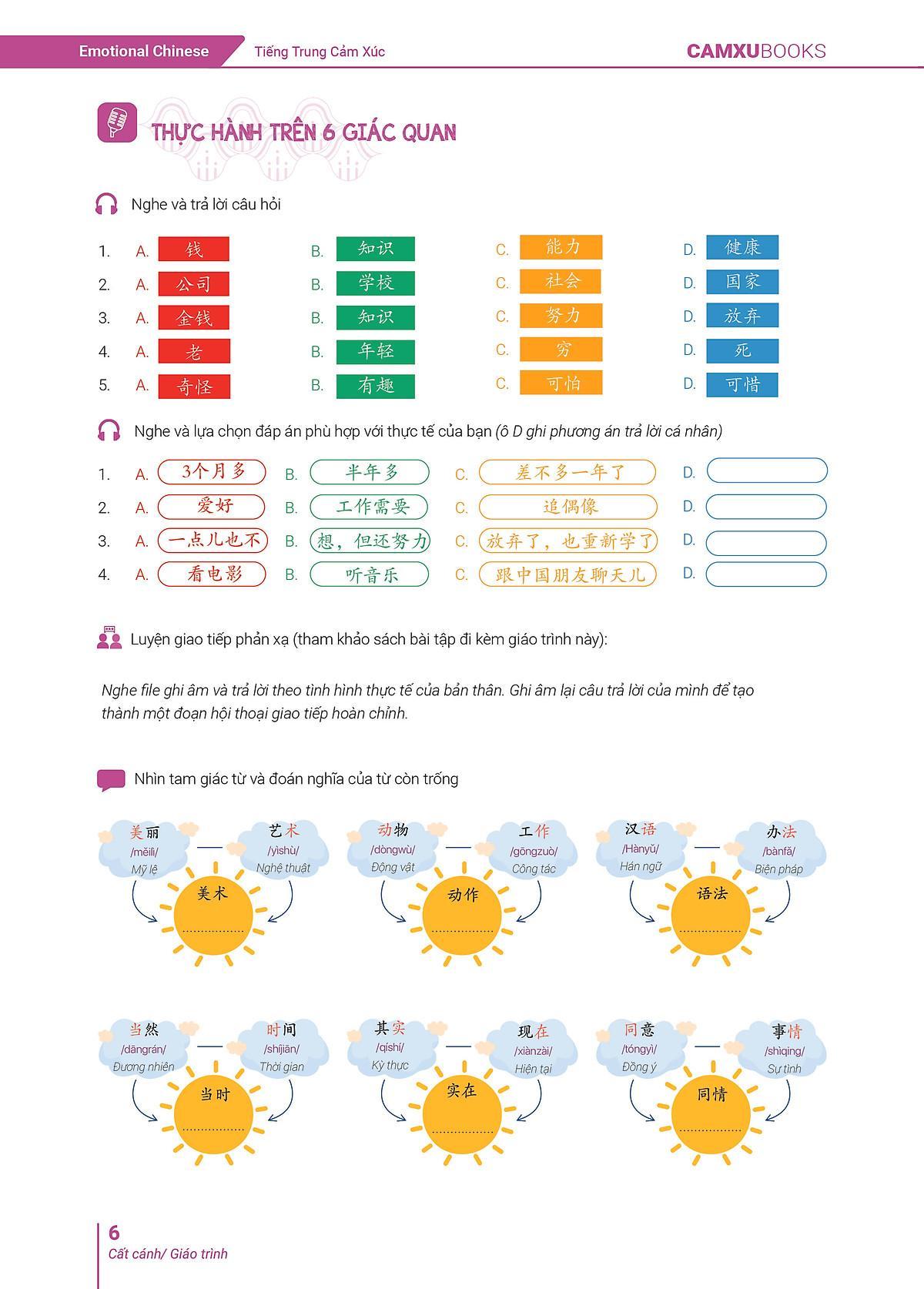 Sách - Emotional Chinese - Học Tiếng Trung Dễ Như Ăn Kẹo - Tập 3 - Cất Cánh - Sách Bài Tập - ảnh 8