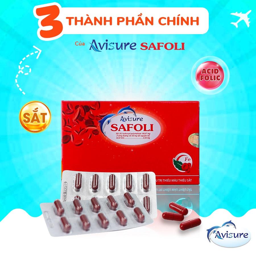 Avisure Safoli - sắt hữu cơ cho phụ nữ mang thai 30 viên