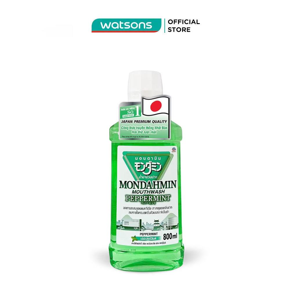 Nước Súc Miệng Mondahmin Vị Bạc Hà Peppermint 800ml