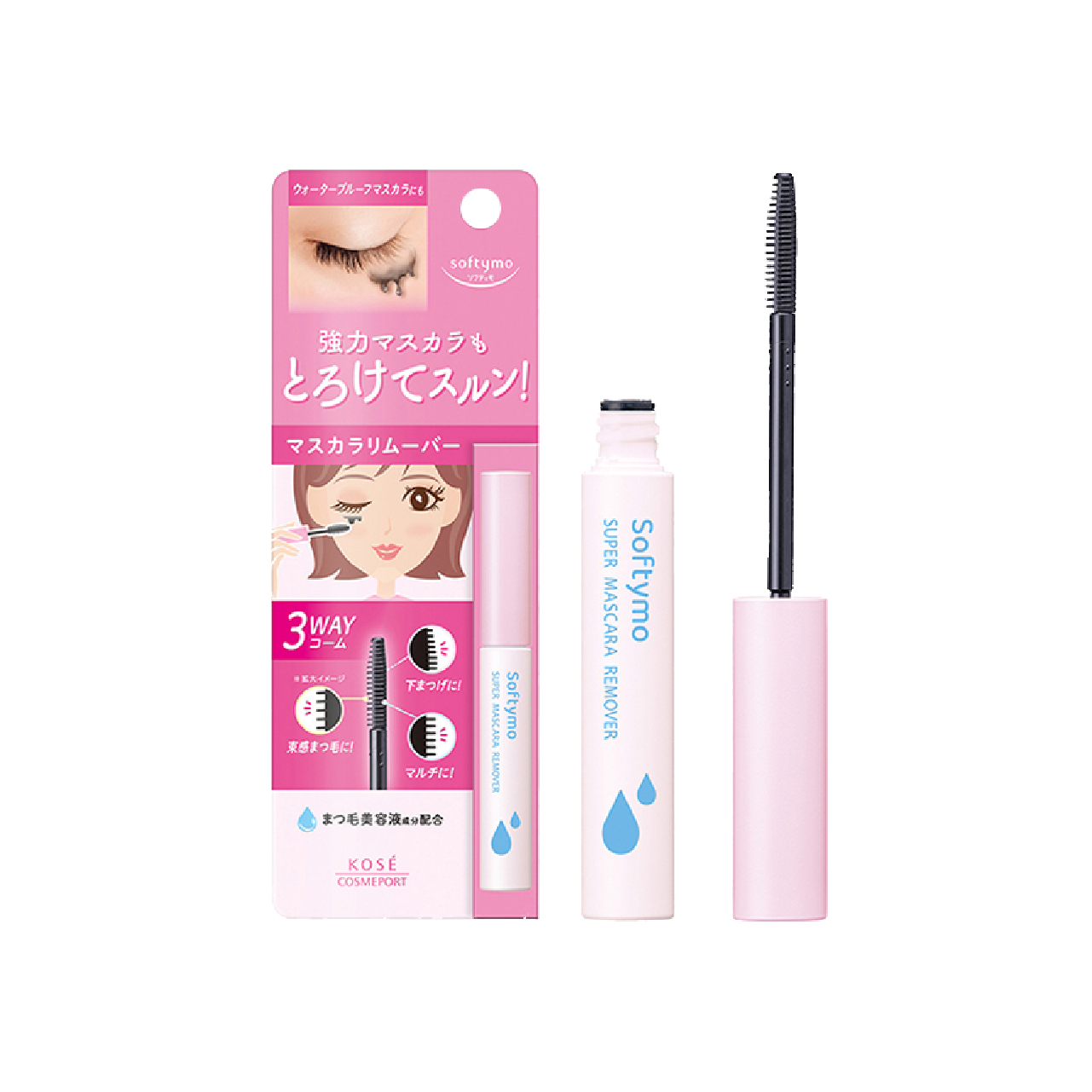 Mascara Tẩy Trang Và Làm Sạch Làn Mi Kose Softymo Supper Mascara Remover 6.5ml