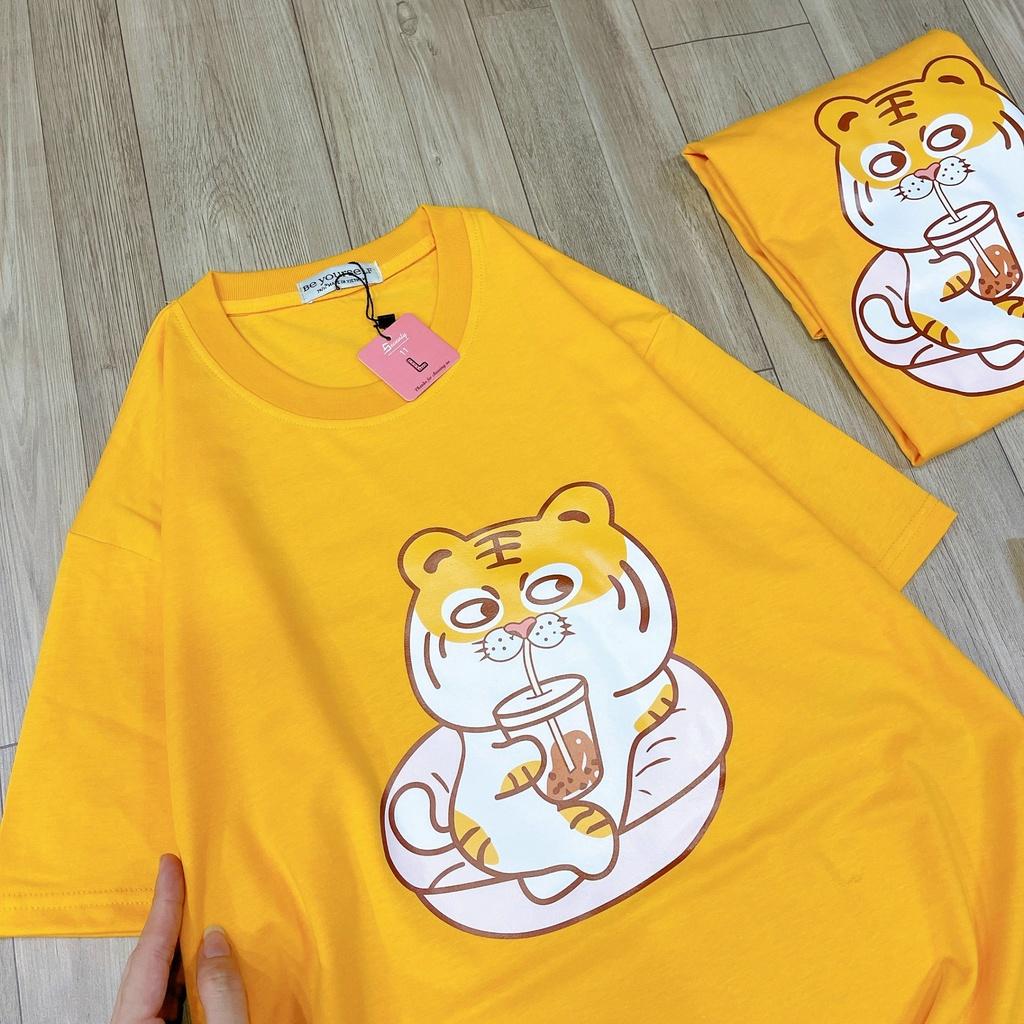 Áo Thun Tay Ngắn Unisex Đủ Size M L XL - CỌP UỐNG TRÀ SỮA
