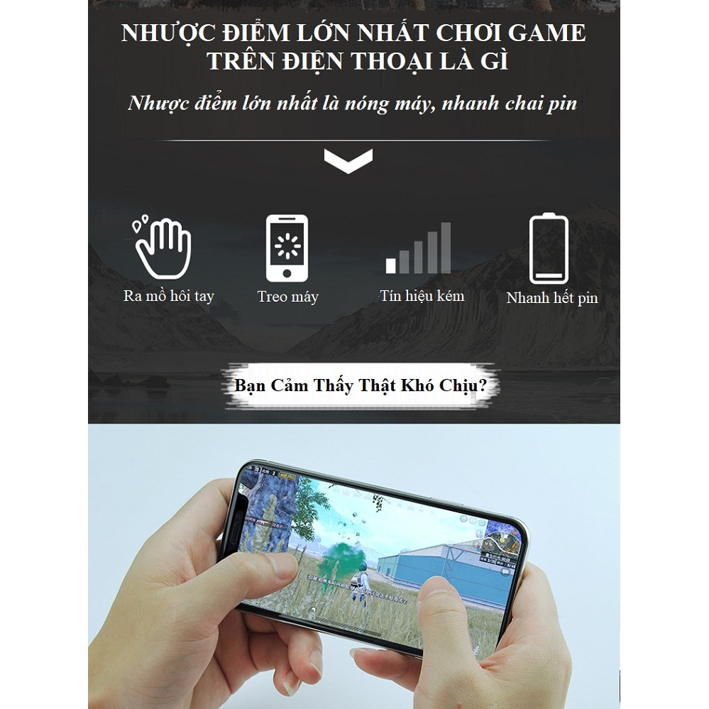 Quạt Tản Nhiệt Điện Thoại FL01 - Làm Mát Nhanh, Công Suất Lớn - Chuyên Dành Cho Game Thủ - Hàng Nhập Khẩu