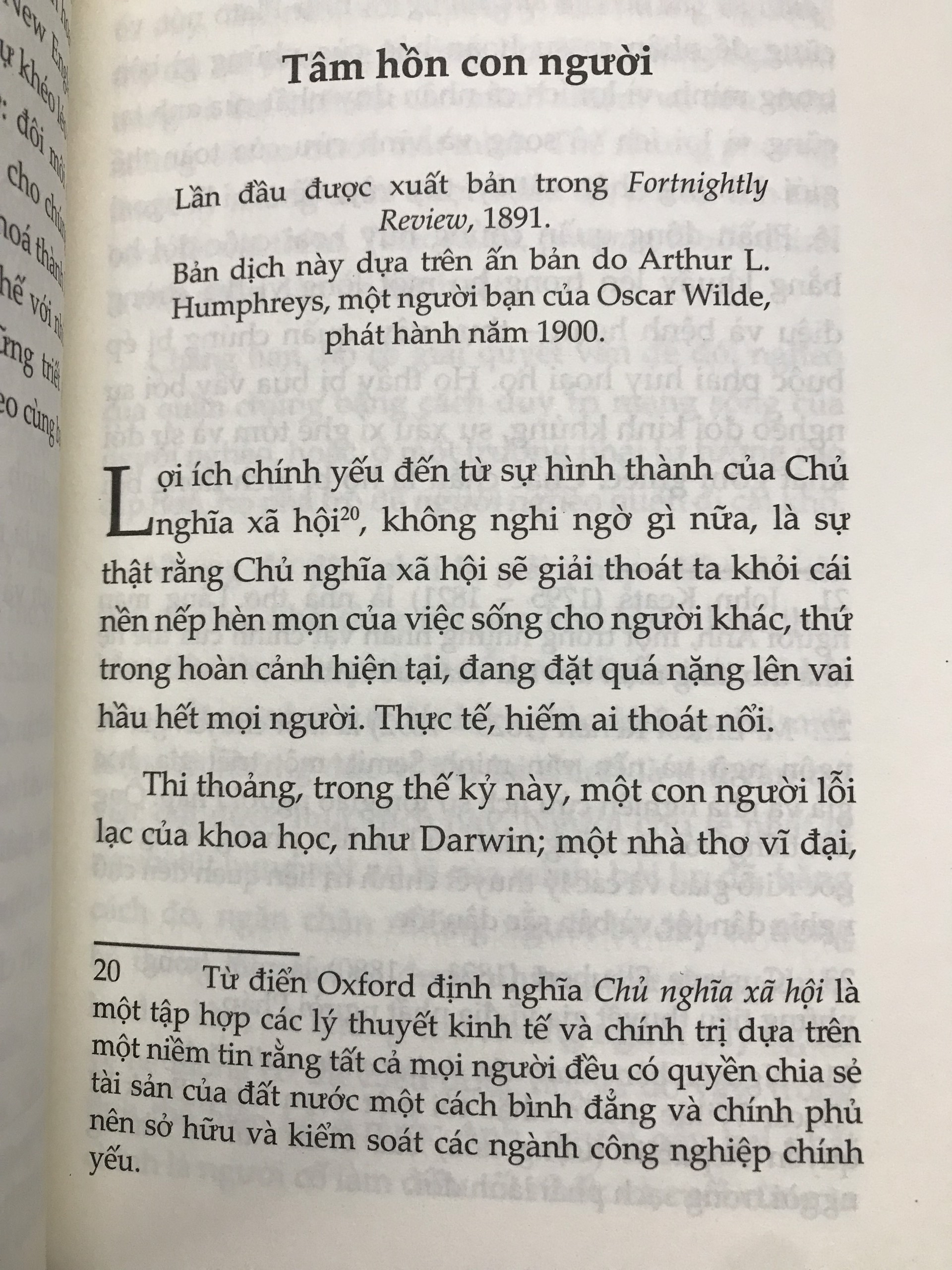 Tiểu luận của Oscar Wilde - Nghệ Thuật Và Thợ Thủ Công