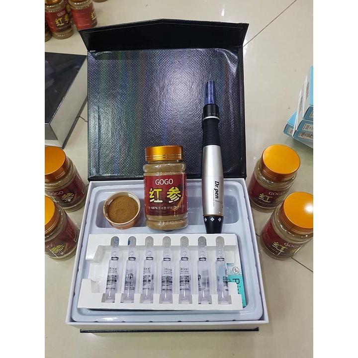Bột hồng sâm cấy đẹp da Hàn Quốc Gogo, dùng cho spa và cá nhân