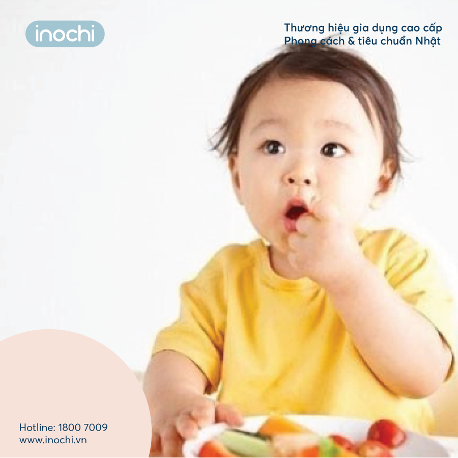 Bộ đồ ăn dặm trẻ em Inochi Amori dành cho bé từ 6 - 12 tháng tuổi