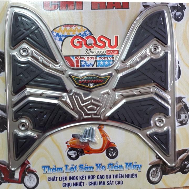 Thảm chân xe máy Vision 2020 - loại Inox