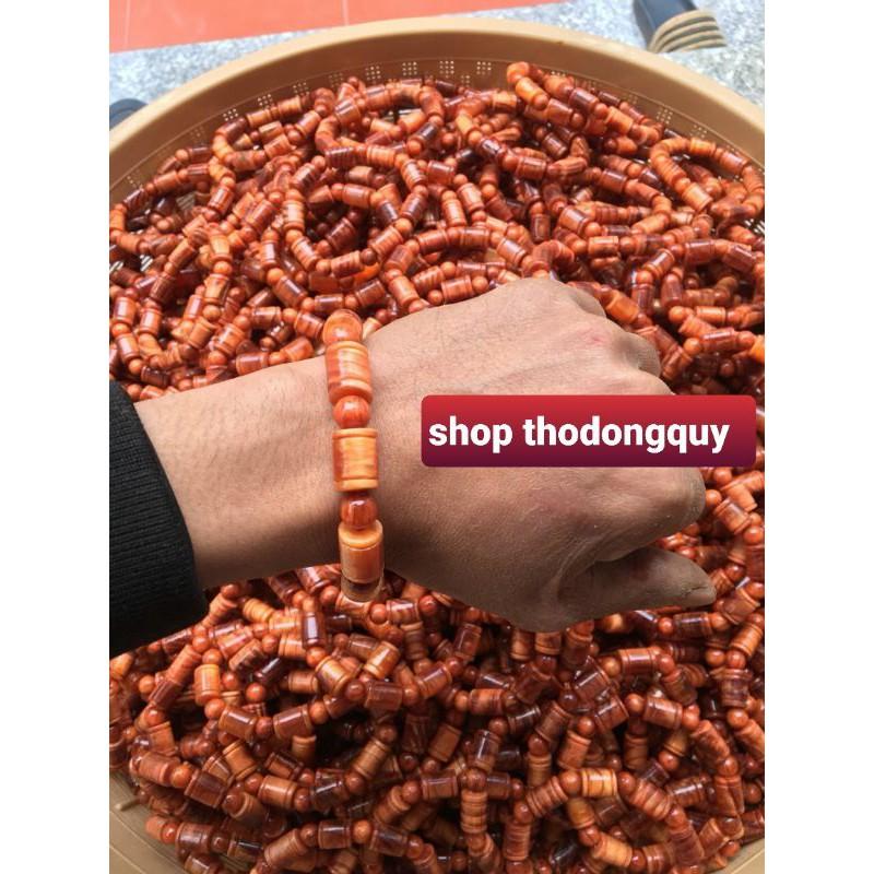 Vòng tay gỗ huyết long đốt trúc