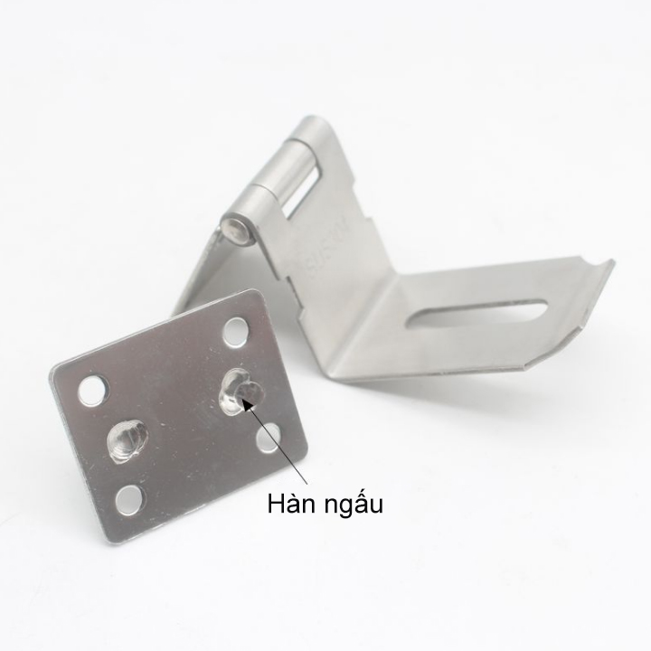 Chốt khóa cửa dạng lật 90 độ, làm bằng inox 304 bền và chắc chắn